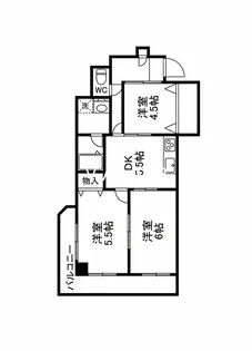 ディアアルテ【6階】の間取り