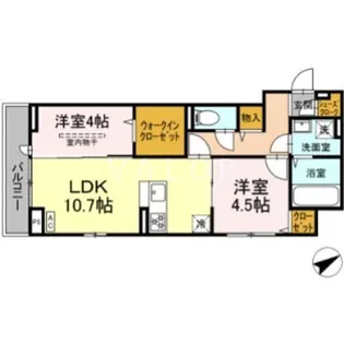 グリシーヌ【3階】の間取り