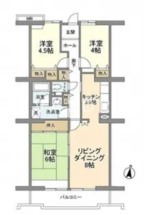 コーポレート中央林間1号棟【7階】の間取り