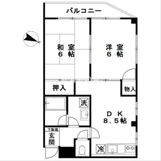 キャッスル相模原【3階】の間取り