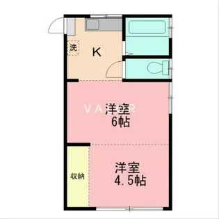 ベア・コーポ【1階】の間取り