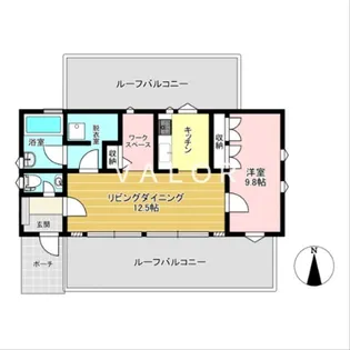 ビラ・トーレ【4階】の間取り