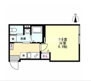 ベイルームハイム大和中央A【2階】の間取り