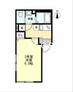 ベイルームハイム大和中央A【1階】の間取り