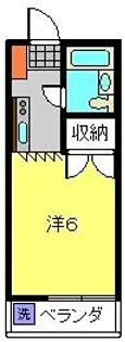 フリースクエアー英【116号室】の間取り