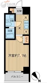 レジディア本厚木【4階】の間取り