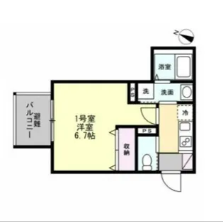 ベイルーム海老名エルデ【1階】の間取り