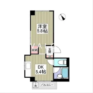 清新三興ハイツ【1階】の間取り