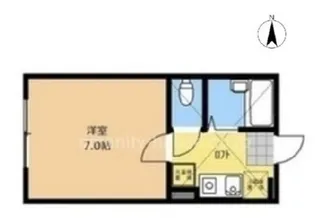 シティハイム中央林間【2階】の間取り