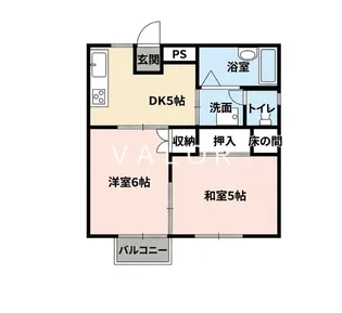 ベルシオンII【203号室】の間取り