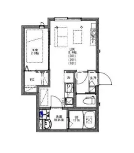 KEIAI RESIDENCE 淵野辺III【2階】の間取り