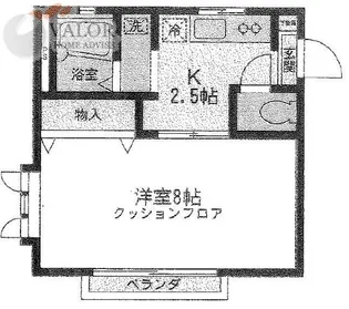 リラガーデン【103号室】の間取り