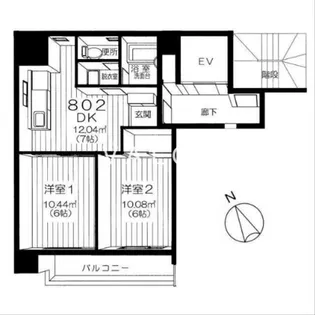 グレイス・ミコ【8階】の間取り
