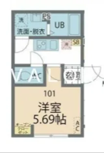 カインドネス本厚木EAST【1階】の間取り