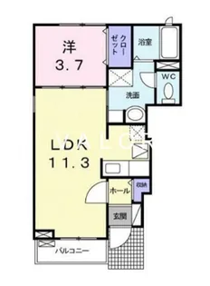 サニーブライト【1階】の間取り