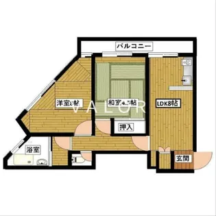 相武台マンション【4階】の間取り