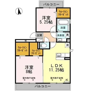 CRESCENT【2階】の間取り