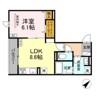 ヴェルレガーロ【2階】の間取り