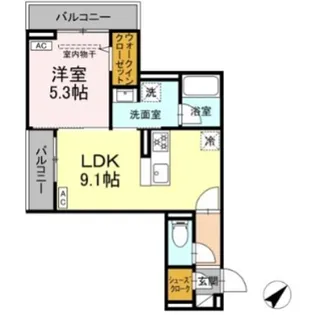 ヴェルレガーロ【2階】の間取り