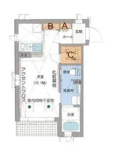 ラ・フルール 中央林間【1階】の間取り