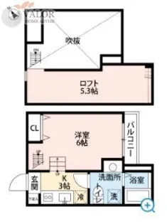 Fleur odasaga【2階】の間取り