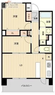 グラディート町田【7階】の間取り