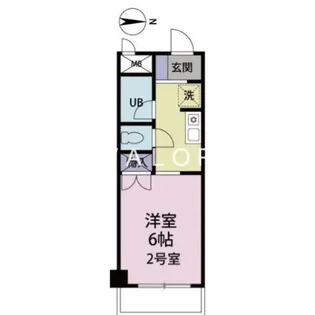 シャンブル南林間【4階】の間取り