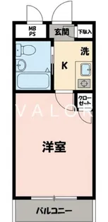 日神パレステージ小田急相模原【306号室】の間取り