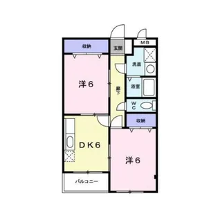 ソレアード【3階】の間取り