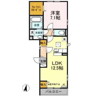 カサ・デ・アンジェラ【1階】の間取り