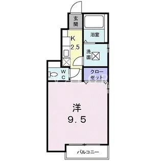 スウィート ガーデン【1階】の間取り