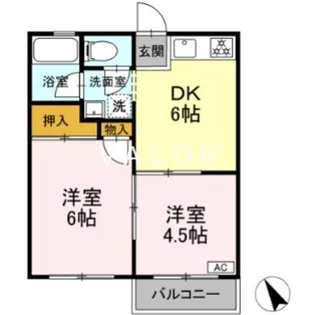 コーポふじII【2階】の間取り