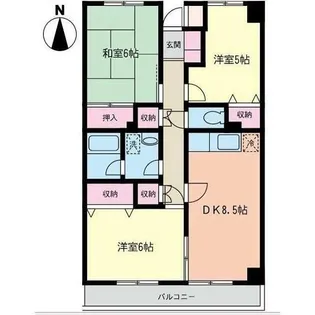 オークウッドⅠ【1階】の間取り