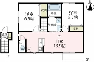 ビジュ【2階】の間取り