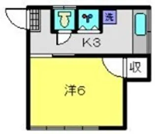 ひかり荘【5号室】の間取り