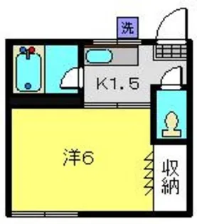 フラッツK【201号室】の間取り