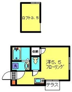 ドルフィン神之木町III【1階】の間取り