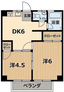 トキワダイマンション【302号室】の間取り