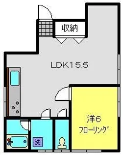 八木house【201号室】の間取り