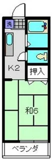 びんごハイツII【2階】の間取り
