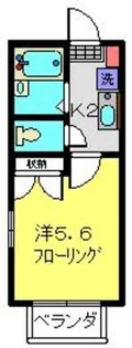 CASA FELICE HOSHIKAWA【105号室】の間取り