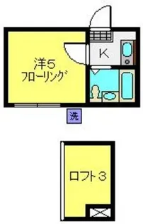 レオパレス21栗田谷第一【102号室】の間取り