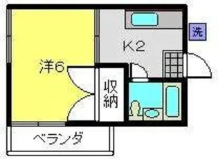 1Kの間取り画像