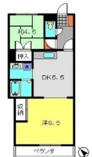 ヴィラフローレスタ【203号室】の間取り