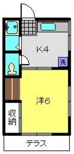 富陽ハイツ【202号室】の間取り
