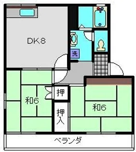 シティハウスシマムラII【102号室】の間取り