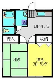 フラッツマキ【105号室】の間取り
