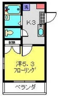 CASA FELICE HOSHIKAWA【103号室】の間取り