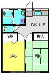 フラッツマキ【101号室】の間取り