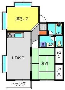 ハイツパークサイドNo.3【202号室】の間取り